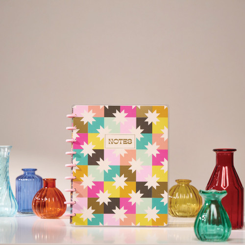 Happy Planner Classic Disc Bound Notebook-Happy Patchwork - 5A002X47-1GY29 Happy Planner Classic Disc Bound Notebook-Happy Patchwork - 5A002X47-1GY29