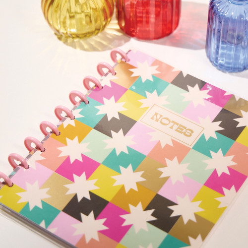 Happy Planner Classic Disc Bound Notebook-Happy Patchwork - 5A002X47-1GY29 Happy Planner Classic Disc Bound Notebook-Happy Patchwork - 5A002X47-1GY29