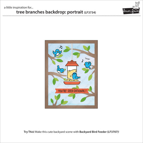 Lawn Cuts Custom Craft Die-Tree Branches Backdrop: Portrait - 5A0030Q9-1H25B