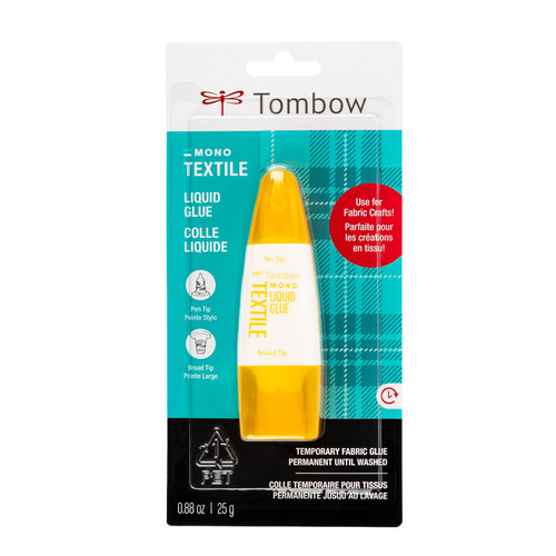 Tombow MONO Textile Liquid Glue Carded-25g - 5A0030RF-1H26F - 085014621854