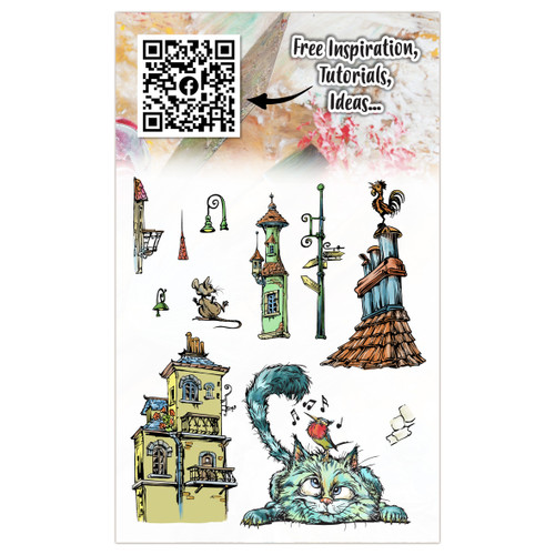 AALL And Create A6 Photopolymer Clear Stamp Set-Curious Roofer - 5A00310X-1H2K1