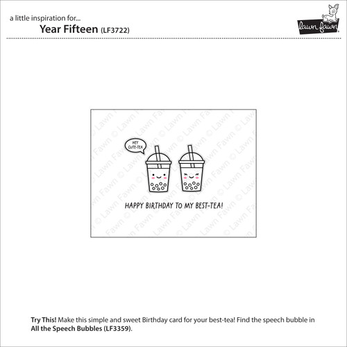 Lawn Fawn Clear Stamps 3"X2"-Year Fifteen - 5A0030R3-1H25R Lawn Fawn Clear Stamps 3"X2"-Year Fifteen - 5A0030R3-1H25R