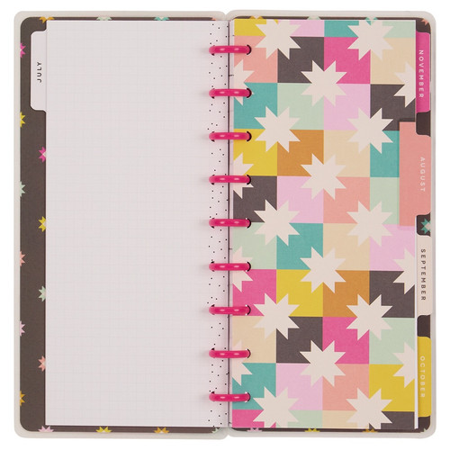 Happy Planner Skinny Classic 12-Month Disc Bound Planner-Happy Patchwork; Jul '25 - Jun '26 - 5A002X44-1GY2P Happy Planner Skinny Classic 12-Month Disc Bound Planner-Happy Patchwork; Jul '25 - Jun '26 - 5A002X44-1GY2P