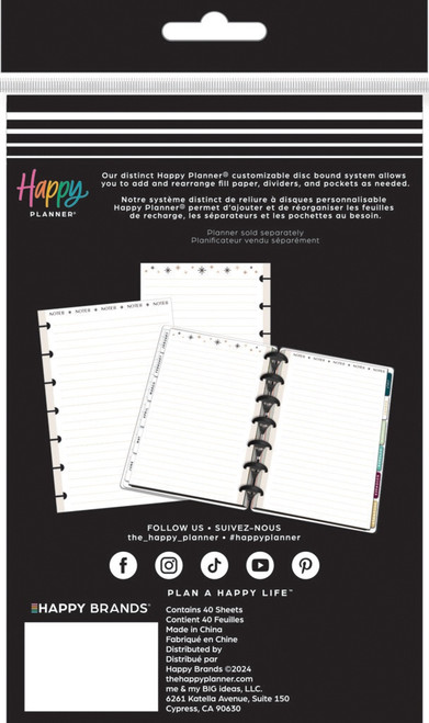 Happy Planner Modern Craft Mini Fill Paper 40/Pkg-Modern Craft - 5A002X4C-1GY2X Happy Planner Modern Craft Mini Fill Paper 40/Pkg-Modern Craft - 5A002X4C-1GY2X