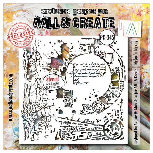 AALL And Create Stencil 6"X6"-Nebula Nexus - 5A00310R-1H2K9 - 5060979168991