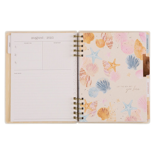 Happy Planner Classic 12-Month Planner-Shell Yeah; Jul '25 - Jun '26 - 5A002X3J-1GY25