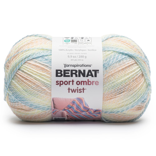 Bernat Sport Ombre Twist Yarn-Pastel - 5A002Z42-1H190 - 057355560956