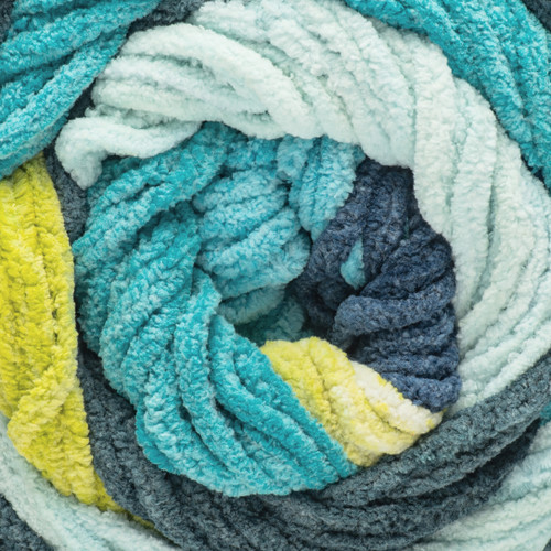 Bernat Blanket Patchwork Yarn-Teal Dream - 5A002Z44-1H19R