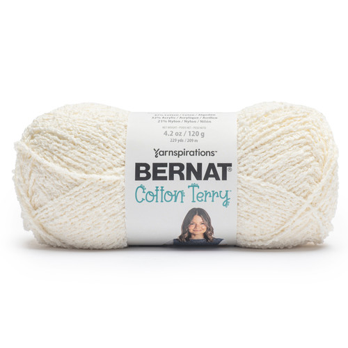 Bernat Cotton Terry Yarn-Cotton - 5A002Z46-1H198 - 057355560352