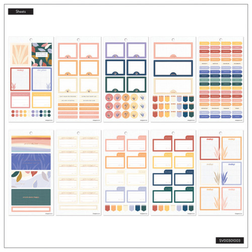 Happy Planner Mini Sticker Value Pack 30/Sheets-Serene Shapes - 5A002X48-1GY2Z Happy Planner Mini Sticker Value Pack 30/Sheets-Serene Shapes - 5A002X48-1GY2Z