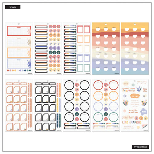 Happy Planner Mini Sticker Value Pack 30/Sheets-Serene Shapes - 5A002X48-1GY2Z Happy Planner Mini Sticker Value Pack 30/Sheets-Serene Shapes - 5A002X48-1GY2Z
