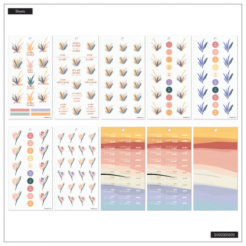 Happy Planner Mini Sticker Value Pack 30/Sheets-Serene Shapes - 5A002X48-1GY2Z Happy Planner Mini Sticker Value Pack 30/Sheets-Serene Shapes - 5A002X48-1GY2Z