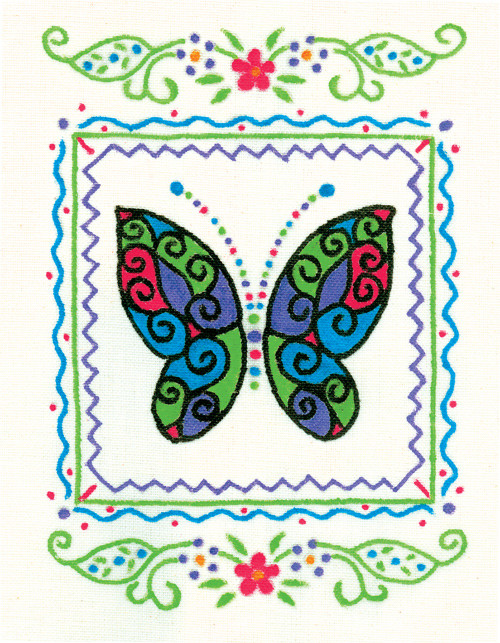 Stitcher's Revolution Iron-On Transfers-Flowers & Butterflies - SR-1H24S Stitcher's Revolution Iron-On Transfers-Flowers & Butterflies - SR-1H24S