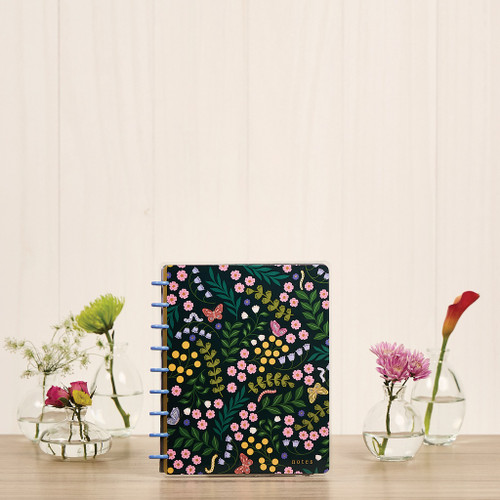 Happy Planner Classic Disc Bound Notebook-Midnight Meadow - 5A002X3B-1GY30 Happy Planner Classic Disc Bound Notebook-Midnight Meadow - 5A002X3B-1GY30