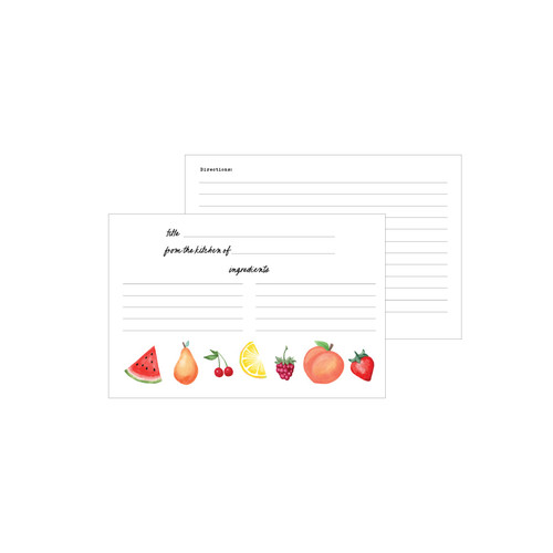 Echo Park Recipe Cards 4"X6"-Fruit Stand - 5A0030LP-1H214