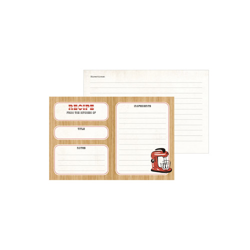 Echo Park Recipe Cards 4"X6"-Roll With It - 5A0030JF-1H20J