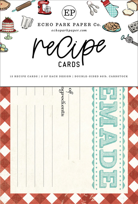 Echo Park Recipe Cards 4"X6"-Roll With It - 5A0030JF-1H20J Echo Park Recipe Cards 4"X6"-Roll With It - 5A0030JF-1H20J