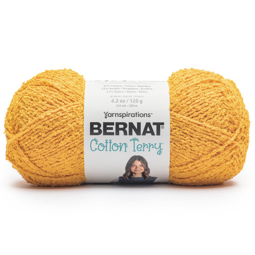 Bernat Cotton Terry Yarn-Sunny - 5A002Z46-1H19K - 057355560413 Bernat Cotton Terry Yarn-Sunny - 5A002Z46-1H19K - 057355560413