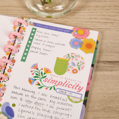 Happy Planner Mini Disc Bound Notebook-Bloom & Glow 5A002X3N-1GY35