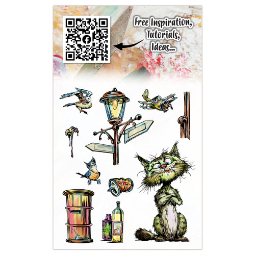 AALL And Create A6 Photopolymer Clear Stamp Set-Grumpy Traveler - 5A00310W-1H2KJ