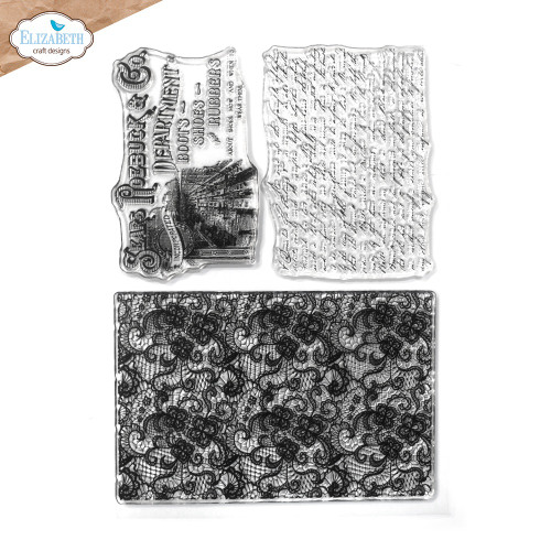 Elizabeth Craft Clear Stamps-Laced - 5A00305J-1H1NW - 741527317560