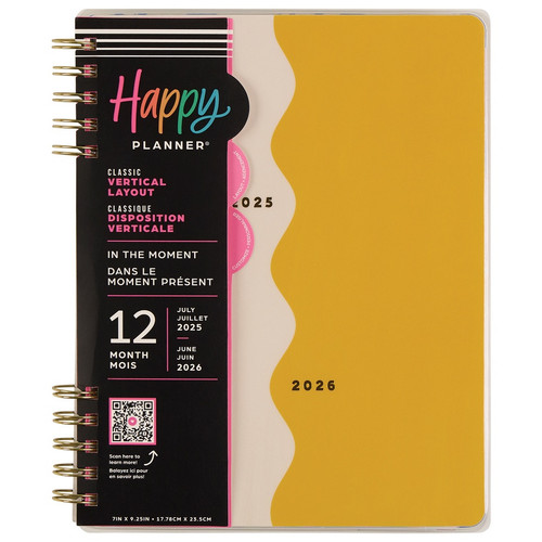 Happy Planner Classic 12-Month Planner-In the Moment; Jul '25 - Jun '26 - 5A002X33-1GY09 - 673807698222