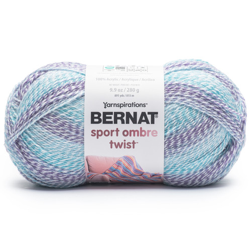 Bernat Sport Ombre Twist Yarn-Amethyst - 5A002Z42-1H180 - 057355560925