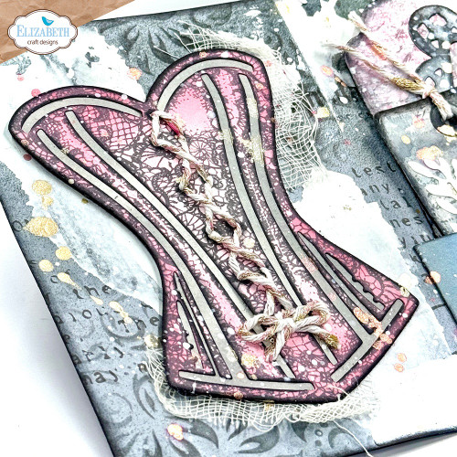 Elizabeth Craft Metal Dies-Laced up - 5A003059-1H1P2 Elizabeth Craft Metal Dies-Laced up - 5A003059-1H1P2