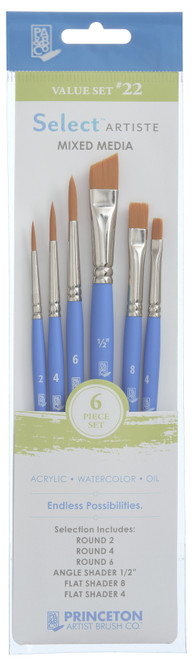 Princeton Select Brush Set 6/Pkg-SELECT BRUSH SET 22 - 5A002ZSJ-1H17R - 757063387257 Princeton Select Brush Set 6/Pkg-SELECT BRUSH SET 22 - 5A002ZSJ-1H17R - 757063387257