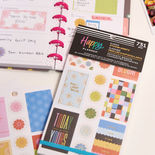 Happy Planner Sticker Value Pack 30/Sheets-Optimistic Brights - 5A002X49-1GY0W