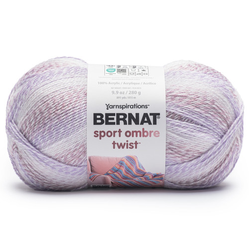 Bernat Sport Ombre Twist Yarn-Lilac - 5A002Z42-1H17X - 057355560949