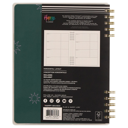 Happy Planner Classic 12-Month Planner-Soft Pop; Jul '25 - Jun '26 - 5A002X5Z-1GY0X