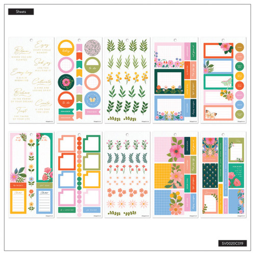 Happy Planner Sticker Value Pack 30/Sheets-Midnight Meadow - 5A002X4W-1GY13