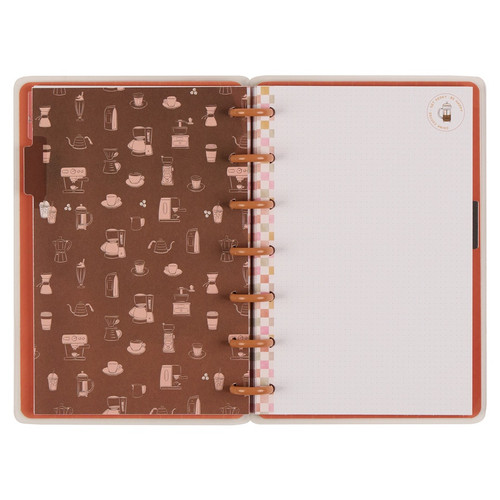 Happy Planner Mini Disc Bound Notebook-Cafecore 5A002X3H-1GY0Y