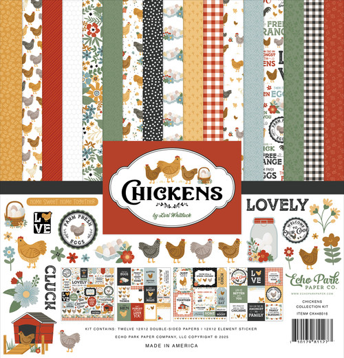 Echo Park Collection Kit 12"X12"-Chickens - 5A0030KJ-1H21N - 810179811273