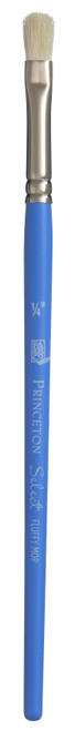 Princeton Select Natural Bristle Short Handle Brush -Fluffy Mop 1/4" Width - 5A002ZQZ-1H16L - 757063377364