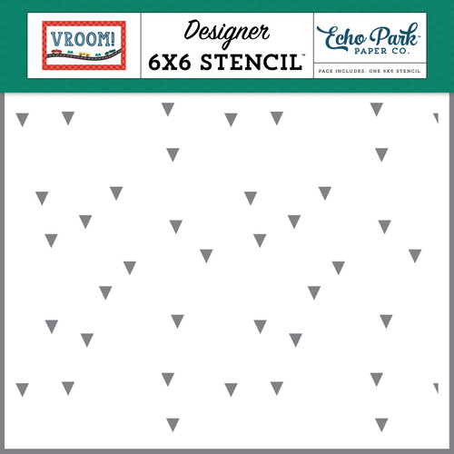 Vroom! Stencil 6"X6"-Good Things Triangles - 5A0030KZ-1H22P - 810179818968