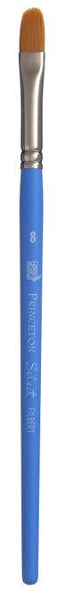 Princeton Select Synthetic Short Handle Brush -Filbert Size 8 5A002ZR5-1H16Y - 757063375117