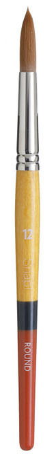 Princeton Snap! Golden Taklon Short Handle Brush-Round Size 12 - 5A002ZQK-1H13Y - 757063965127