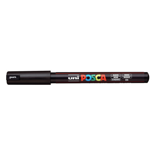 POSCA 1MR Paint Marker X-Fine Metal Tip 0.7mm-Black - PC-1MR-65272 - 4902778089866
