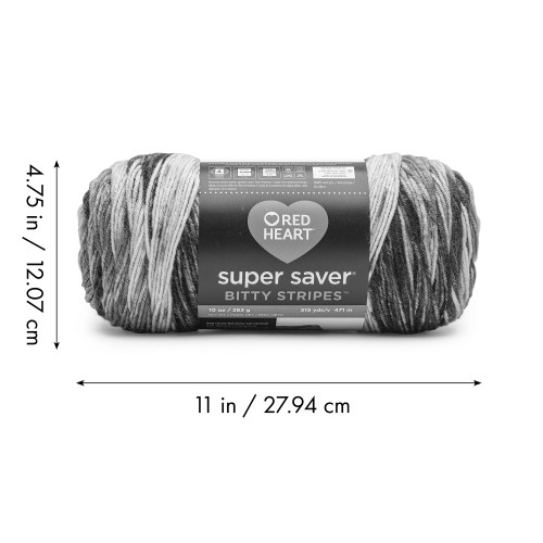 Red Heart Super Saver Bitty Stripes-Grapey - 5A002X8Q-1GY63 Red Heart Super Saver Bitty Stripes-Grapey - 5A002X8Q-1GY63