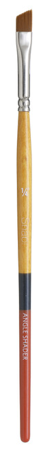 Princeton Snap! Golden Taklon Short Handle Brush-Angular Shader 1/4" Width - 5A002ZNQ-1H149 - 757063965035