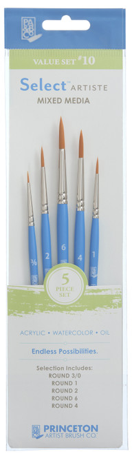 Princeton Select Brush Set 5/Pkg-SELECT BRUSH SET 10 - 5A002ZR4-1H164 - 757063387172 Princeton Select Brush Set 5/Pkg-SELECT BRUSH SET 10 - 5A002ZR4-1H164 - 757063387172