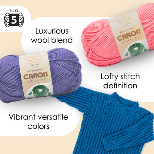 Caron Simply Me Yarn-Dusted Lilac - 5A002X8W-1GY97