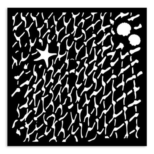 Stamperia Stencil 4.72"X 4.72"-Silent Sea Net - 5A002XGN-1GYFT