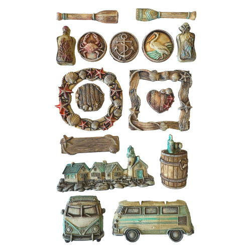 Stamperia Soft Maxi Mould A4-Silent Sea - 5A002XHG-1GYF2 Stamperia Soft Maxi Mould A4-Silent Sea - 5A002XHG-1GYF2