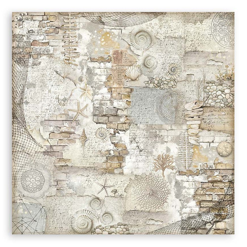 Stamperia Single-Sided Paper Pad 8"X8" 22/Pkg-Silent Sea - 5A002XH7-1GYFC