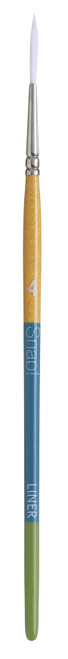 Princeton Snap! White Taklon Short Handle Brush-Liner Size 4 - 5A002ZPP-1H139 - 757063985101