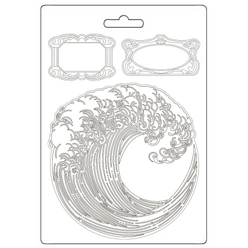 Stamperia Soft Maxi Mould A5-Silent Sea Wave - 5A002XJ5-1GYFL