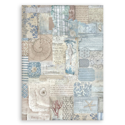Stamperia A5 Washi Pad 8/Pkg-Silent Sea - 5A002XHR-1GYFN